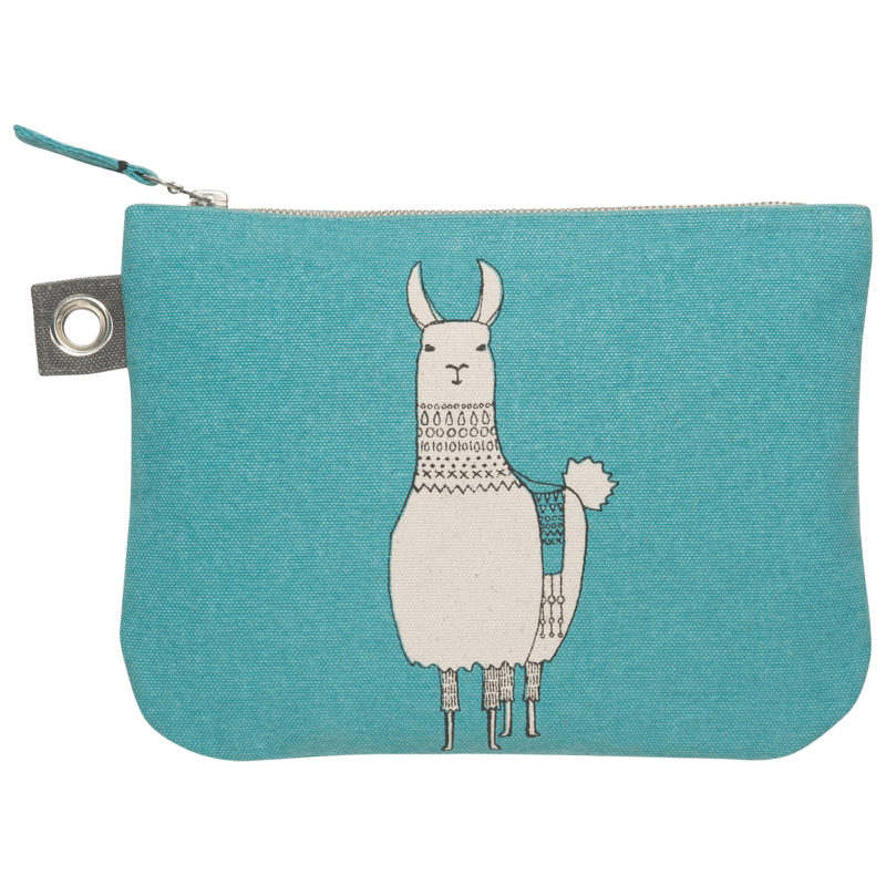 Llamarama Large Zipper Pouch