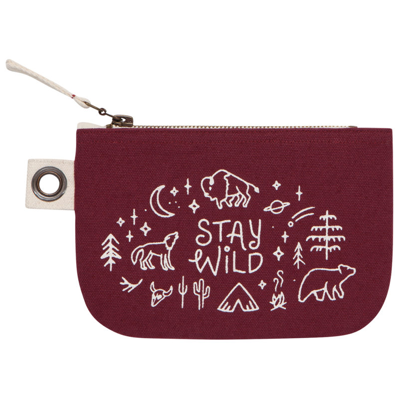 Stay Wild Small Zipper Pouch