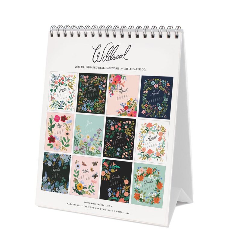 Wildwood Desk Calendar Back