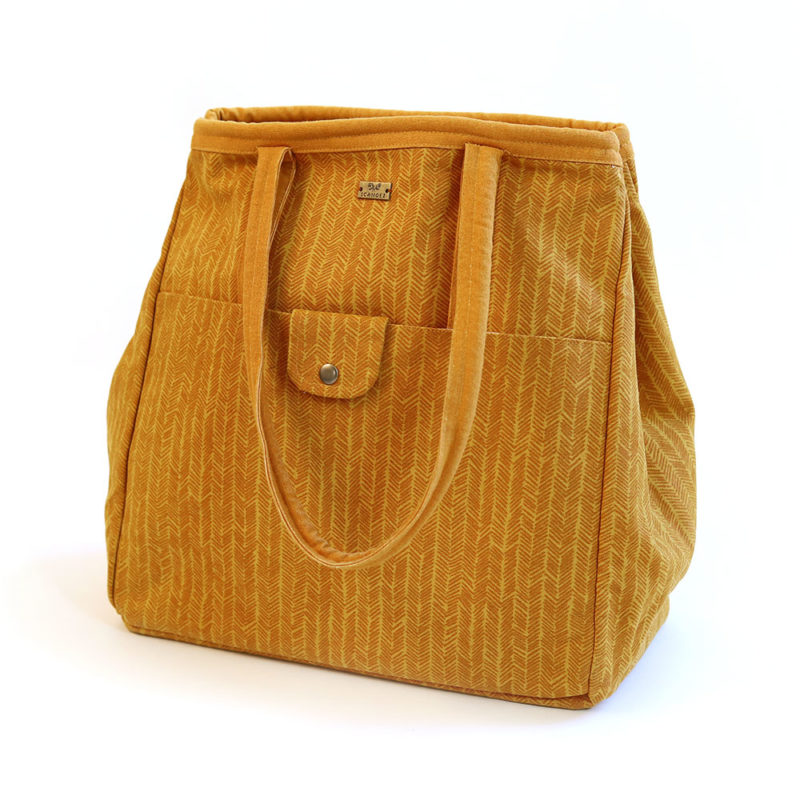 Sienna Herringbone Tote