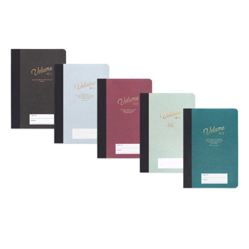 Adventure travel notebook set