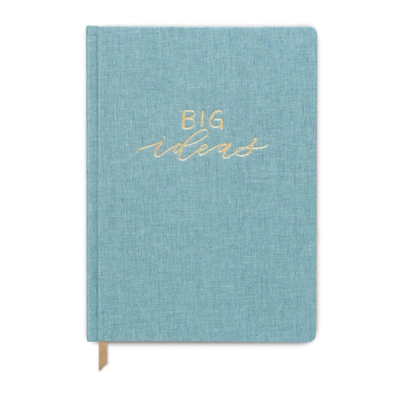 Big Ideas ruled Cloth Hardbound Journal in Seafoam Green