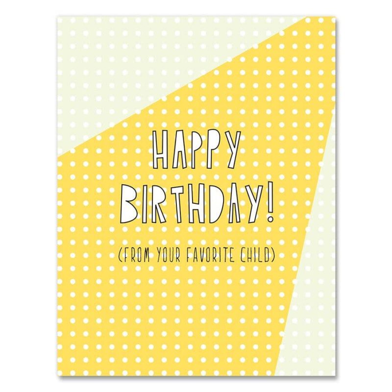 Favorite Child Birthday Greeting Card