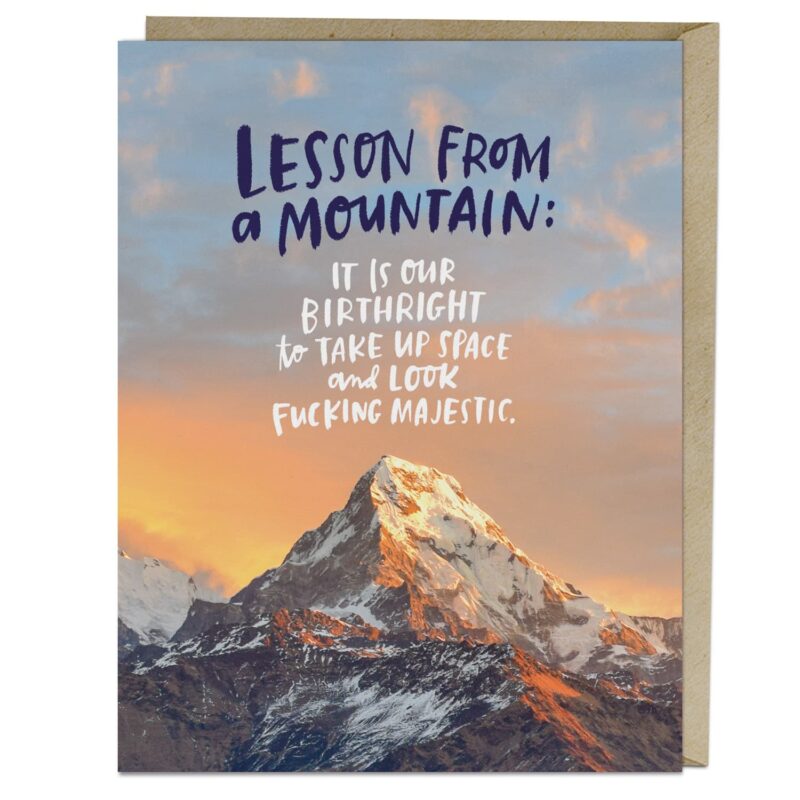 From a Mountain Greeting Card