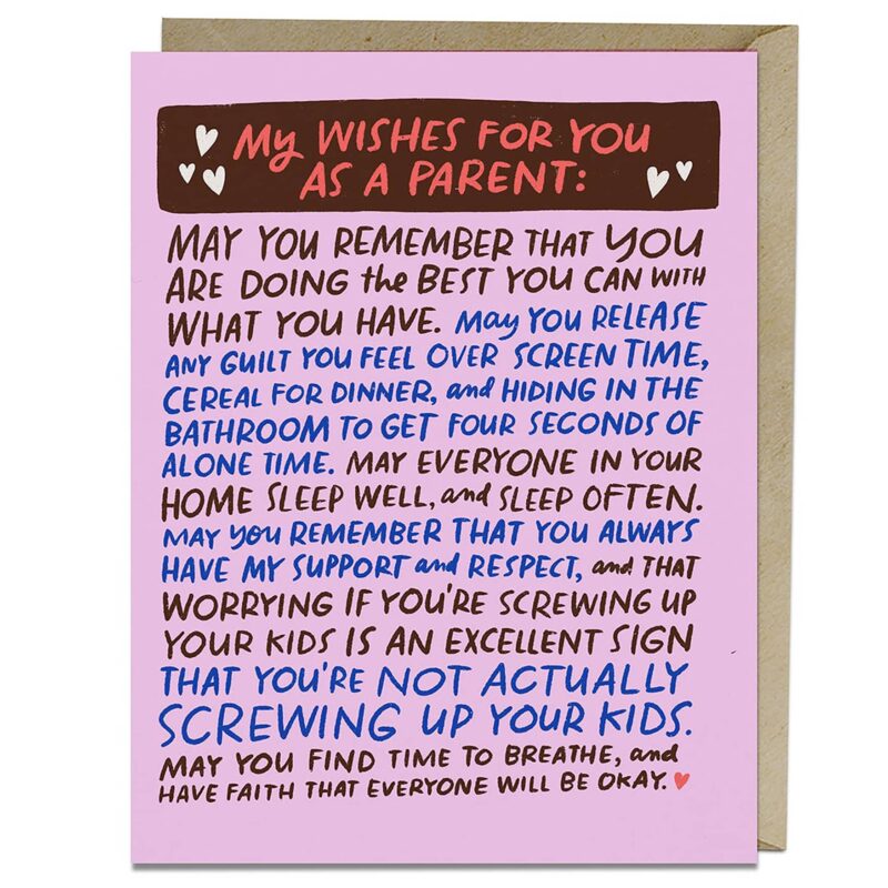 Wishes For You as a Parent Card