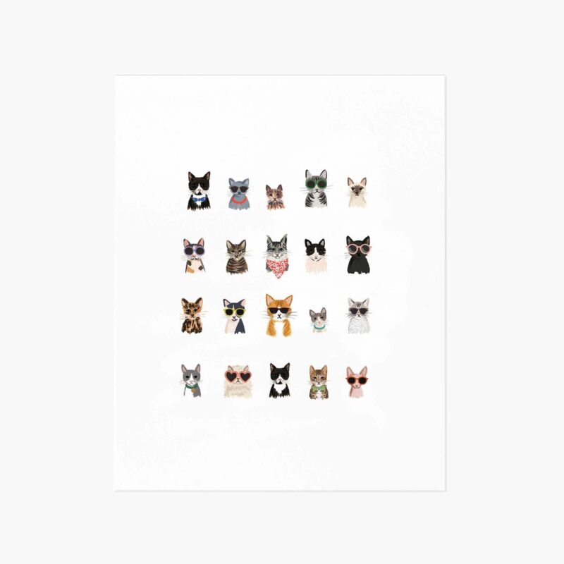 Cool Cats Print : 8x10