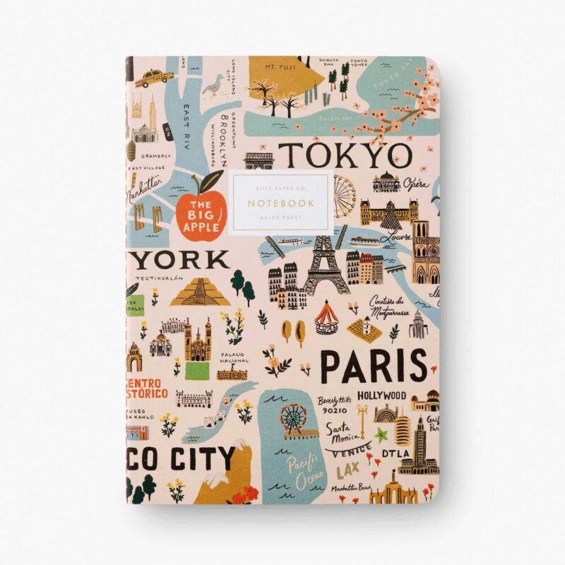 Bon Voyage Stitched Notebook 3pk - Image 3