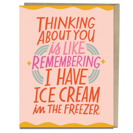 Ice Cream Freezer Love Greeting Card