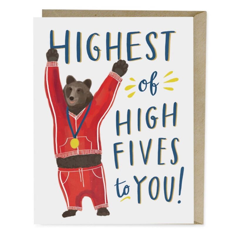 Highest of Fives Greeting Card