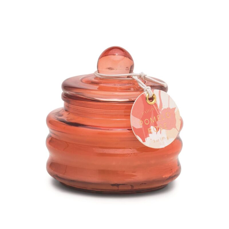 Beam Glass 3 oz Candle :  Dusty Red - Pomelo Rose