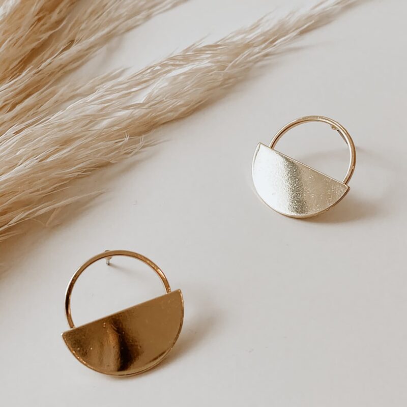 Adele Gold Stud Earrings