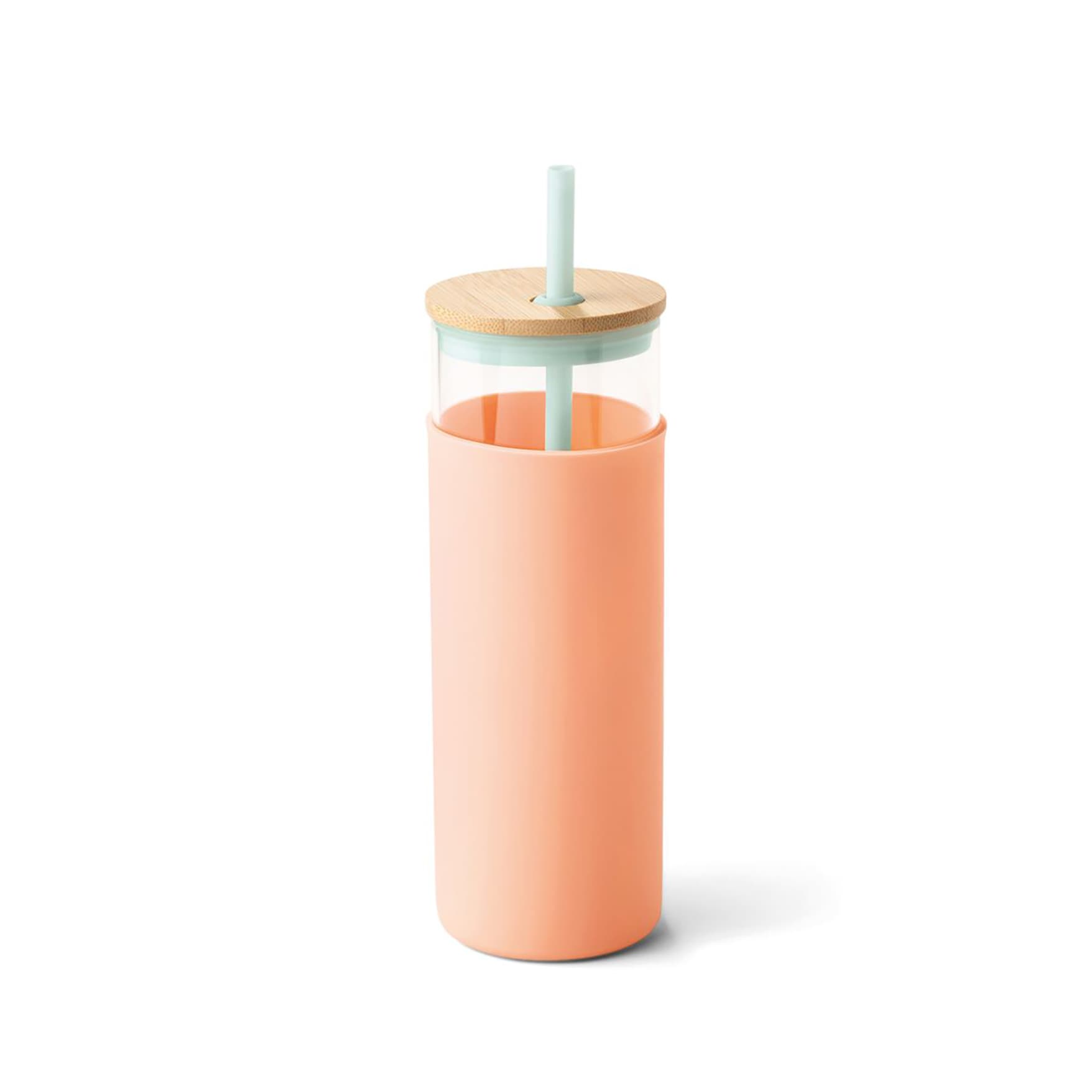 Tumbler With Straw - Mint/Peach – DesignWorks Ink