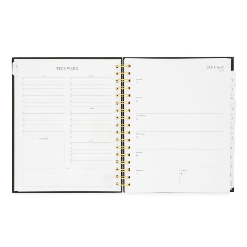 2023 Black Scatter Dot Spiral Planner - Image 3