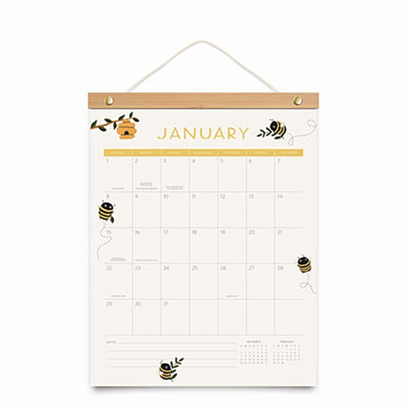 2023 Buzzy Bees Bamboo Wall Calendar