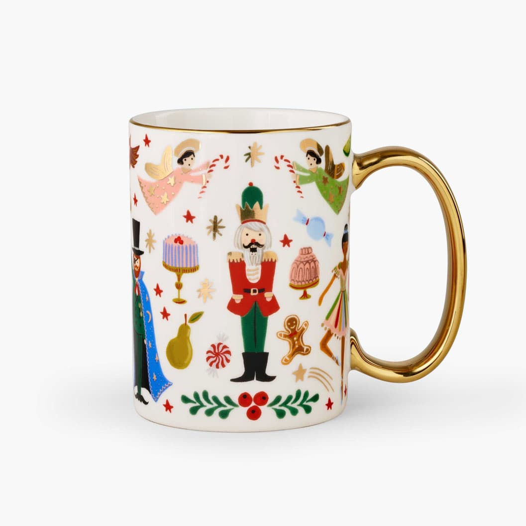 Nutcracker Christmas/Holiday Travel mug with a handle - nutcracker