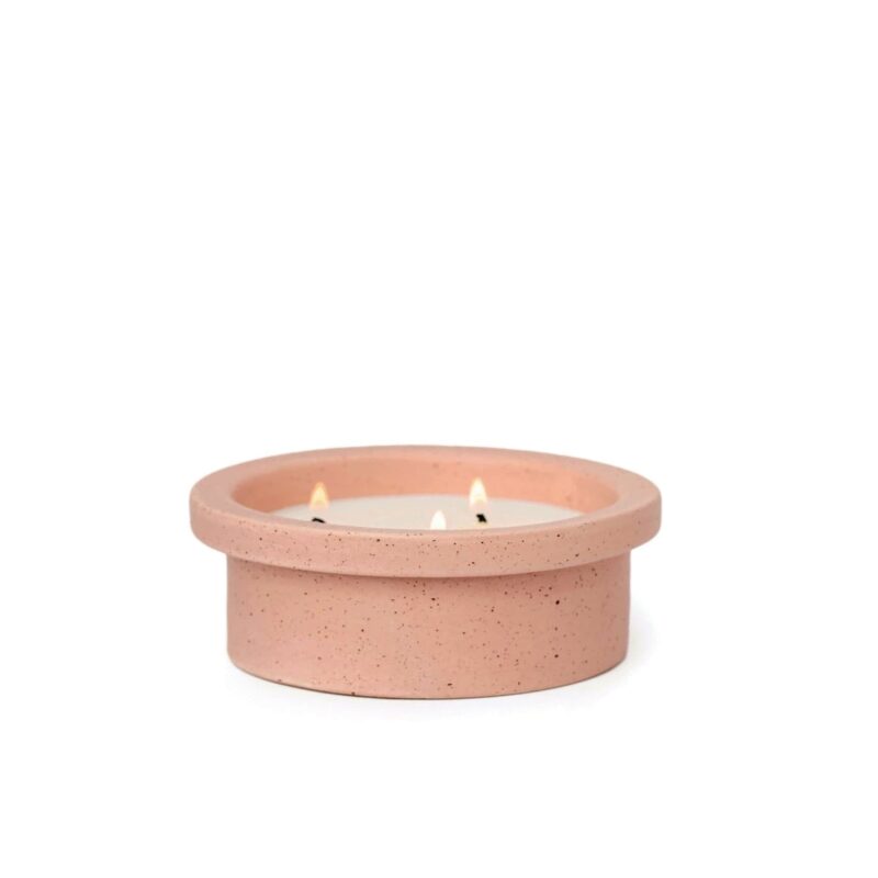 Folia Planter Candle 5 oz :  Pink - Gardenia + Tonka