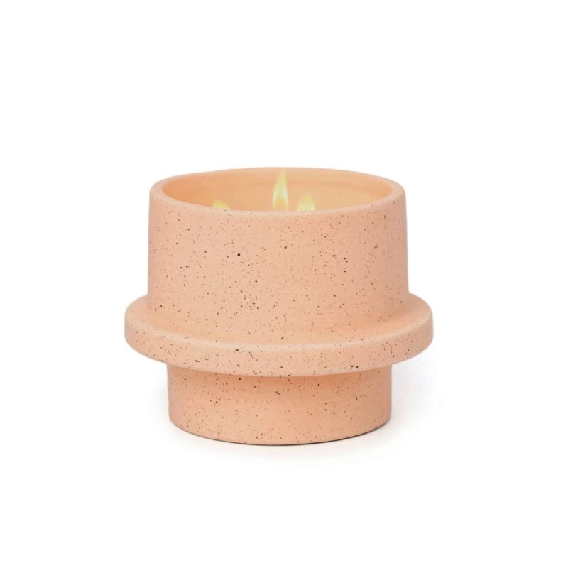 Folia Speckled Candle 11.5 oz :  Peach - Verbana Lemongrass