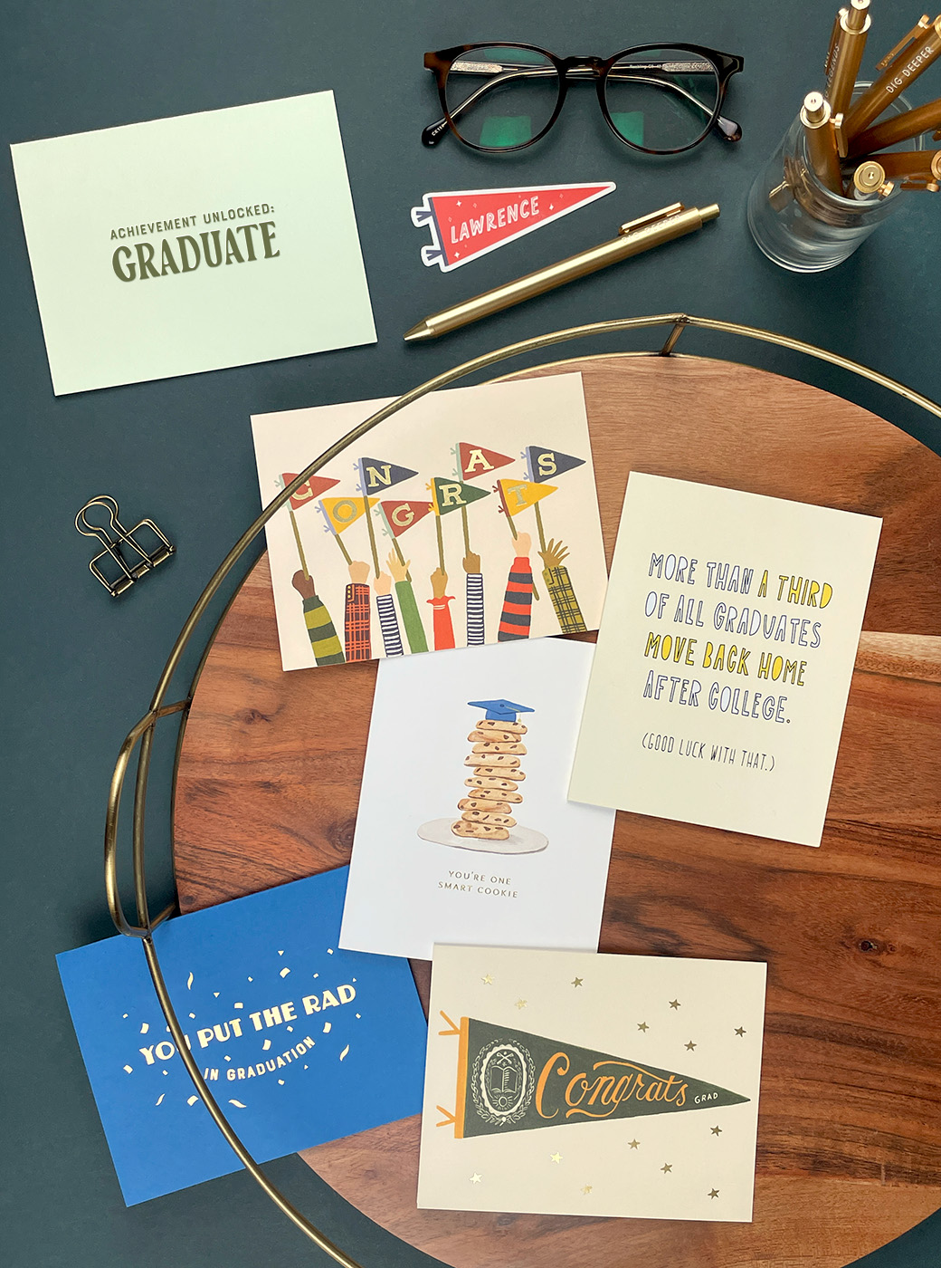 assorted graduation greeting cards