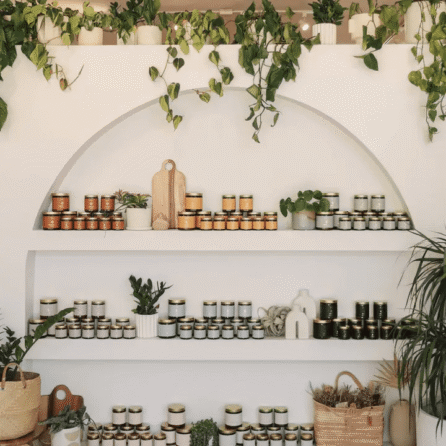 9 oz. Amber Crystal Candles -