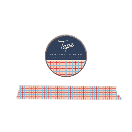Plaid Washi Tape - Sunset Pink