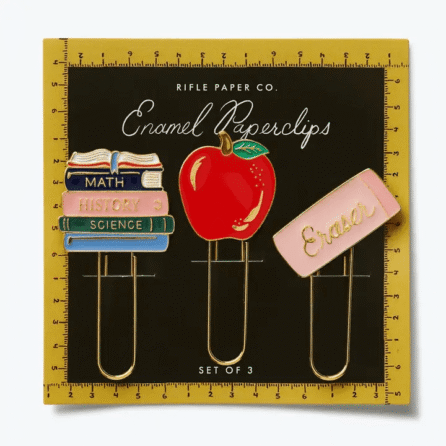 Schoolhouse Enamel Paper Clip Set